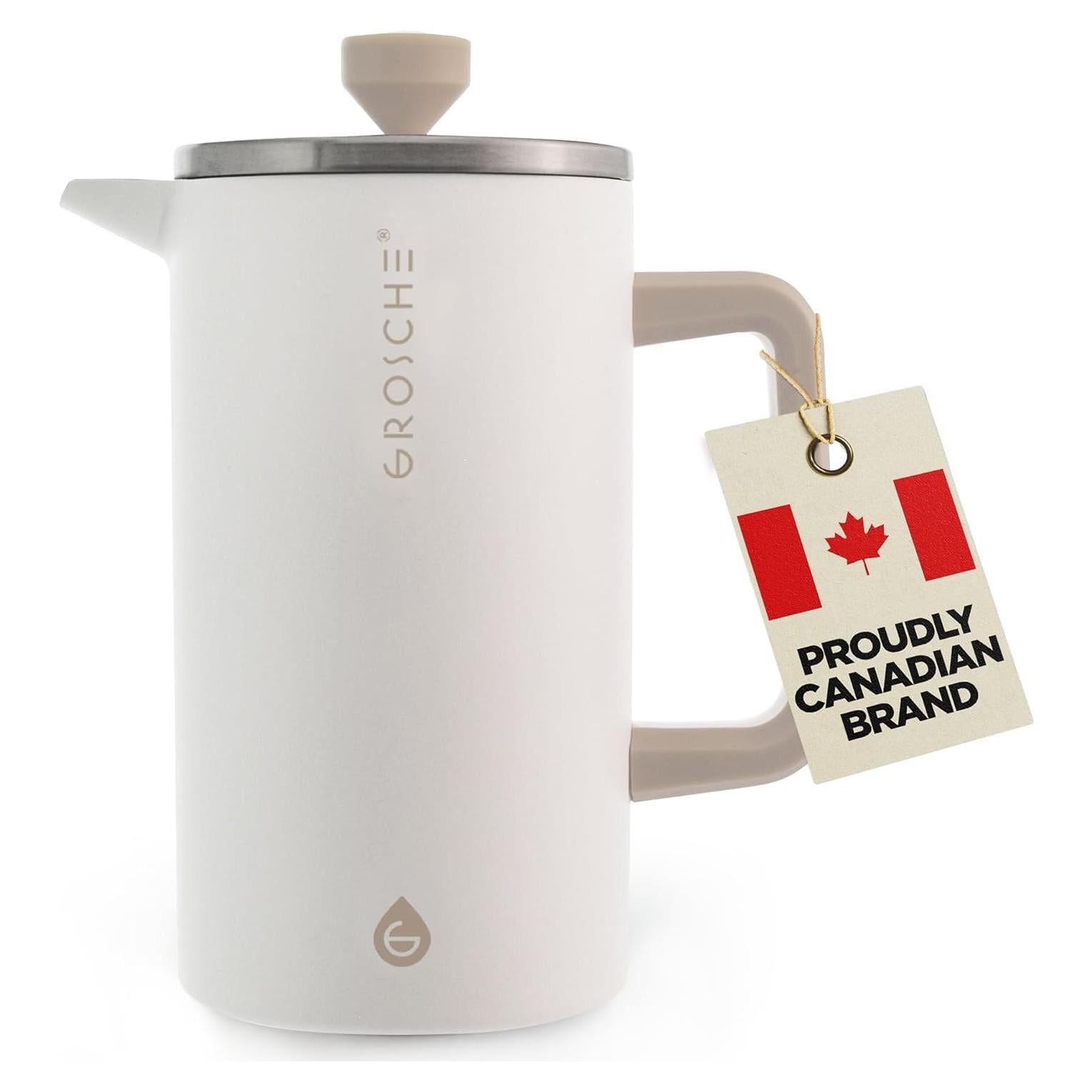 Cafetera Prensa Francesa GROSCHE Dublin Acero Inoxidable 8 Tazas