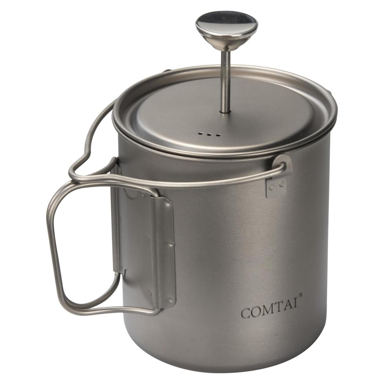Cafetera Prensa Francesa Titanio COMTAI 750ml Camping