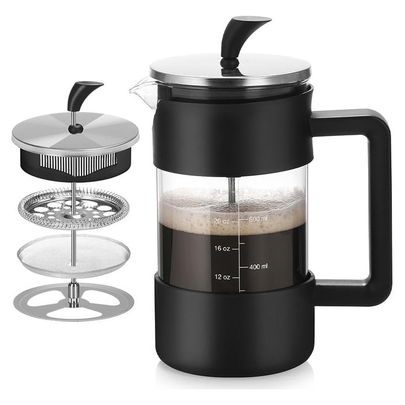 Prensa Francesa de Café Dayngear 1L Vidrio Borosilicato Aislante