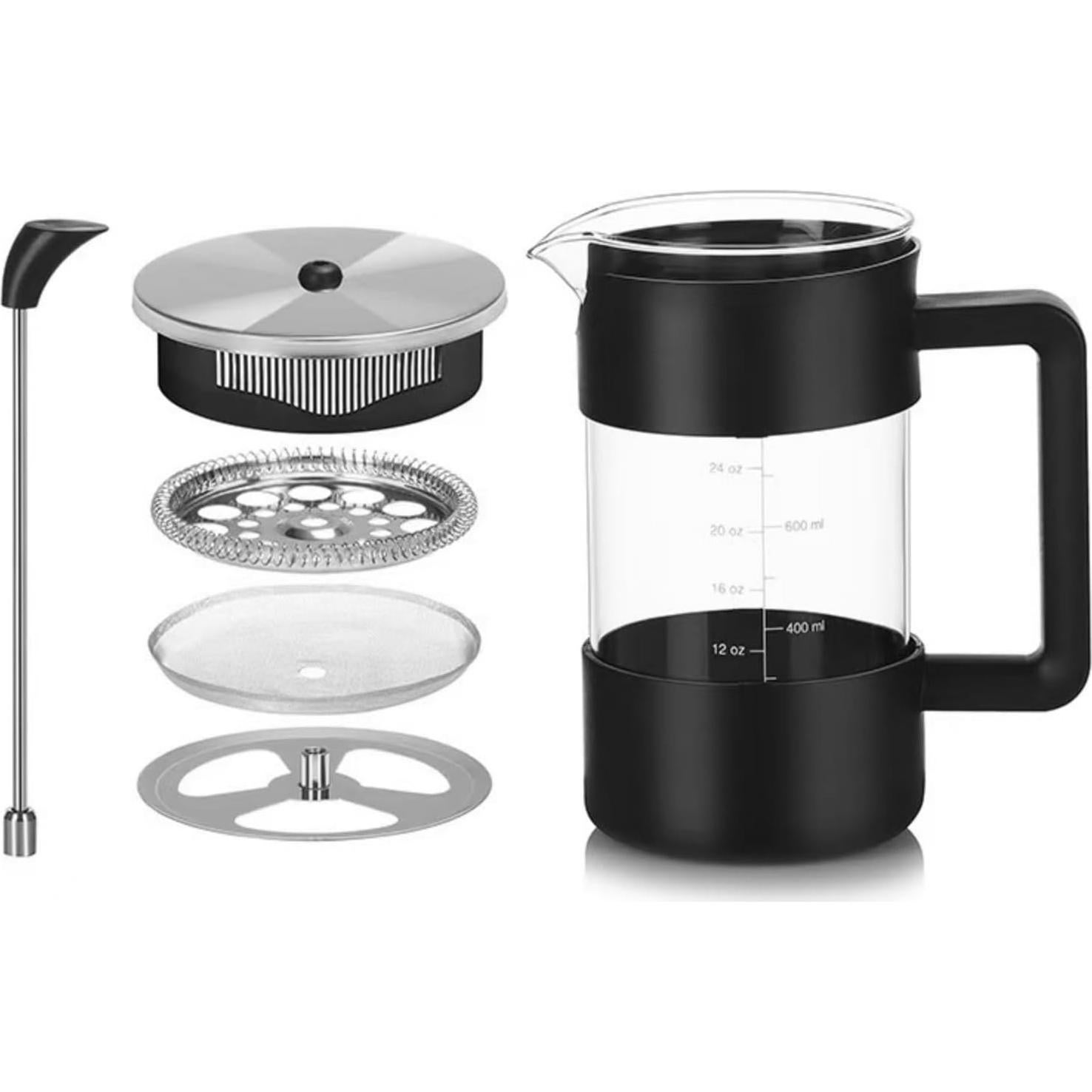 Prensa Francesa de Café Dayngear 1L Vidrio Borosilicato Aislante