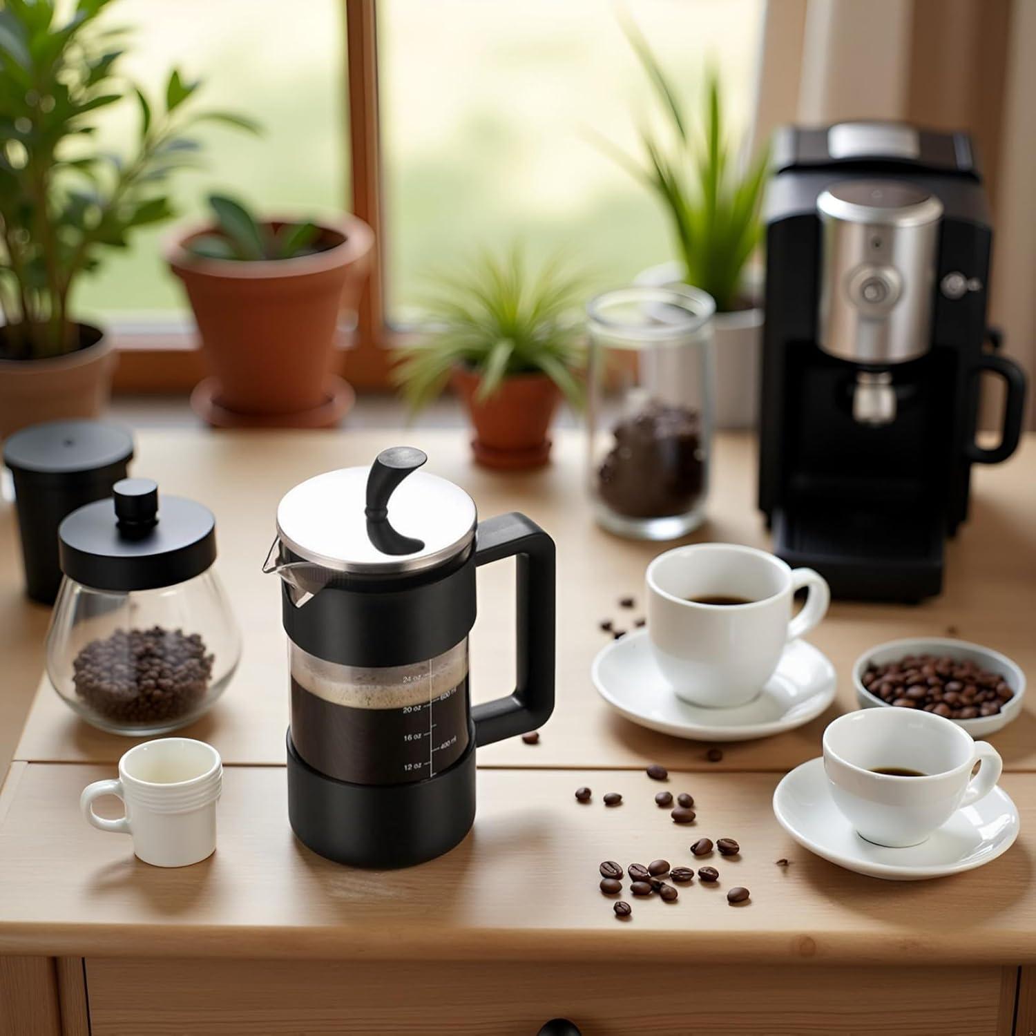 Prensa Francesa de Café Dayngear 1L Vidrio Borosilicato Aislante