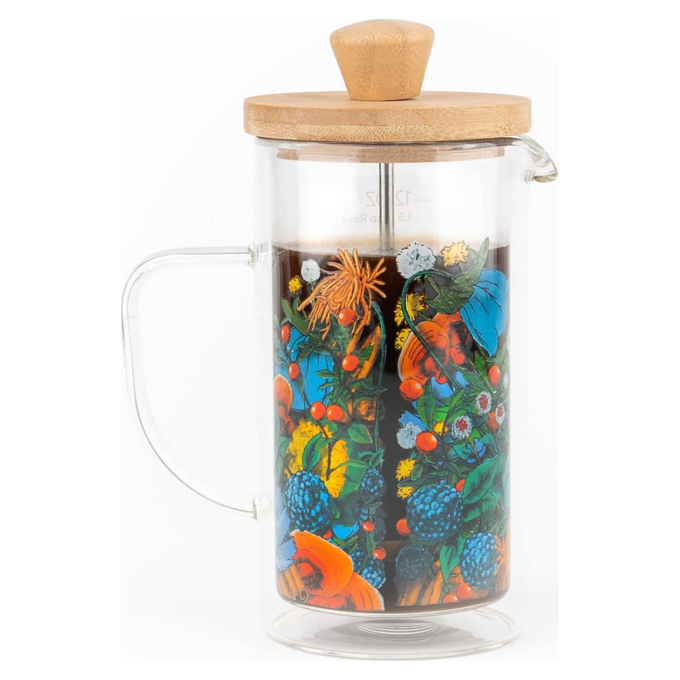 Cafetera French Press Rasa Koffee 350ml Vidrio Doble Pared