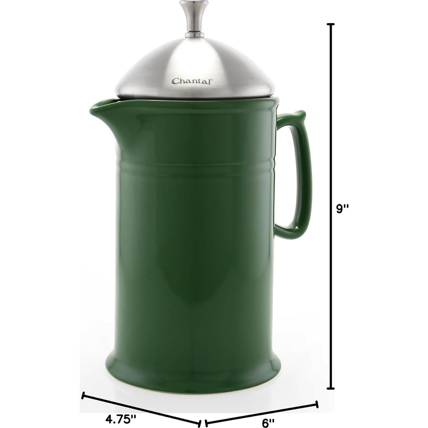 Prensa Francesa de Cerámica Chantal 0.83L Verde