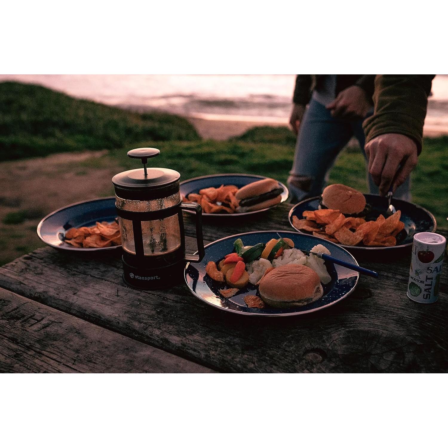 Prensa Francesa de Café Stansport 278 - 800 ML, Negro