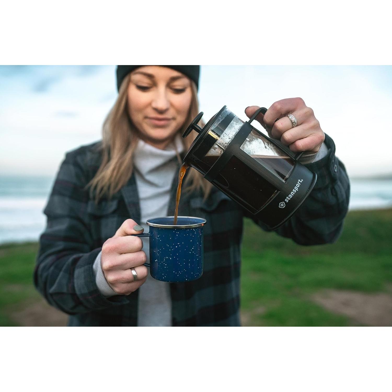 Prensa Francesa de Café Stansport 278 - 800 ML, Negro