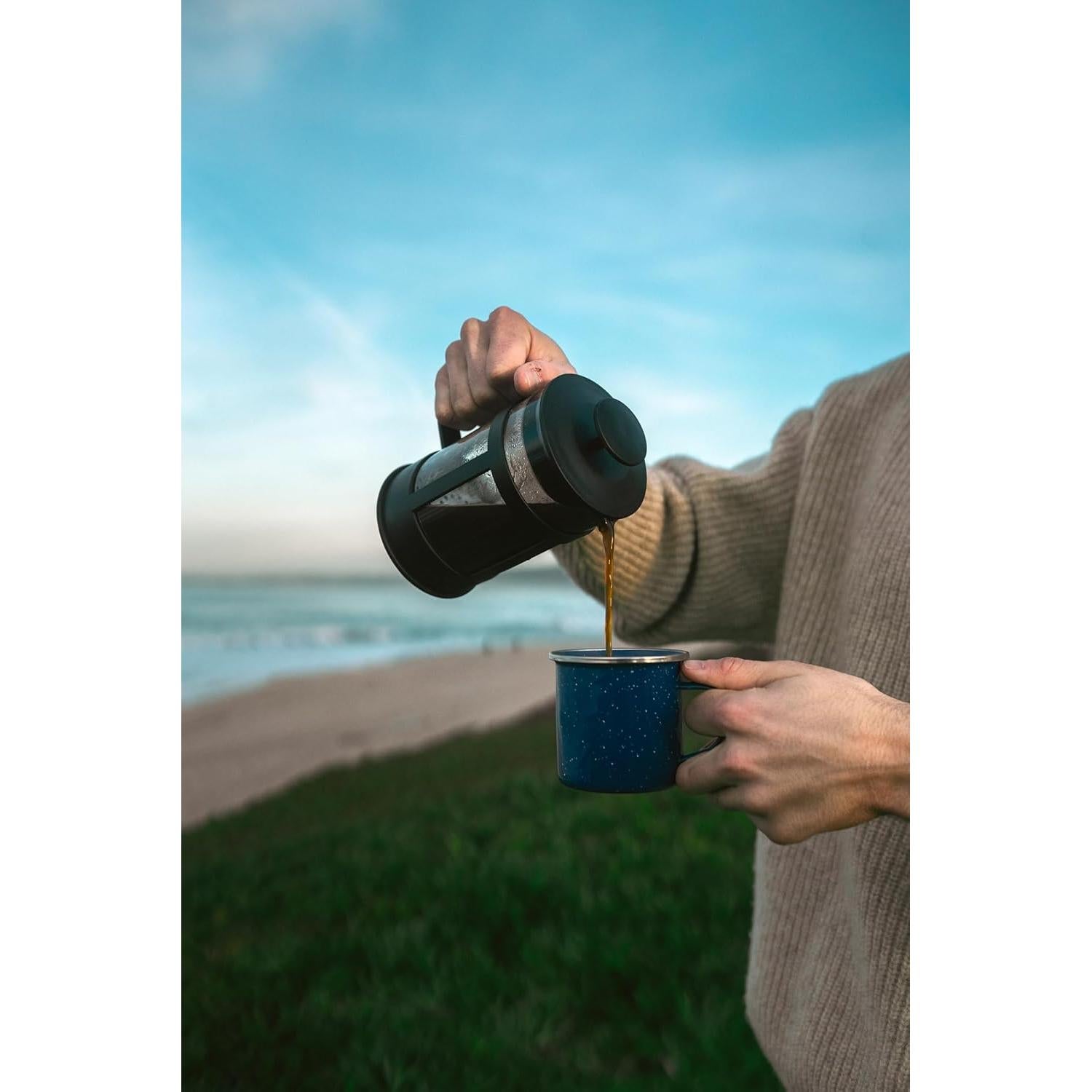 Prensa Francesa de Café Stansport 278 - 800 ML, Negro