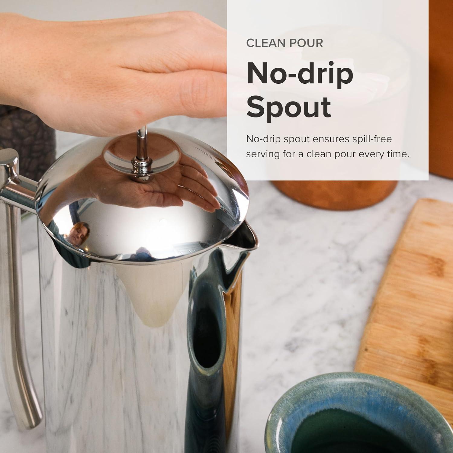 Cafetera Prensa Francesa Frieling Acero Inoxidable 0.68 L