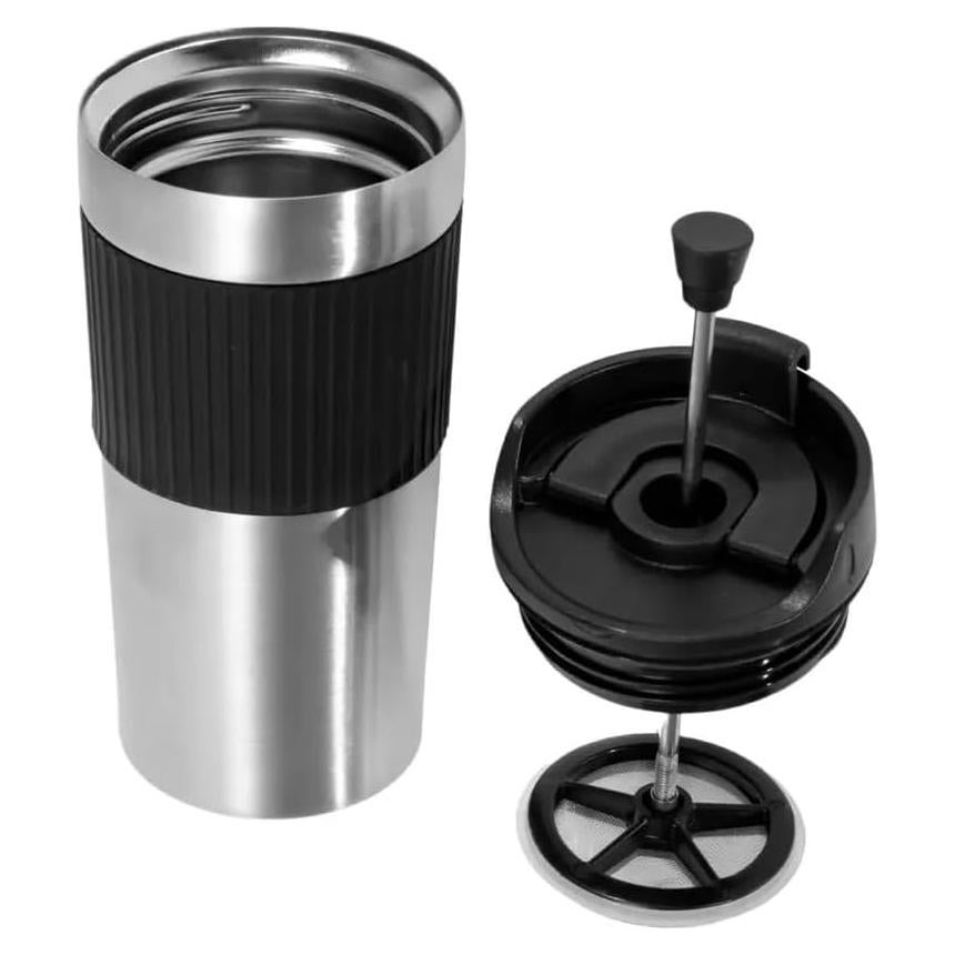 Cafetera Prensa Francesa Portátil Genérico 473ml Acero Inoxidable