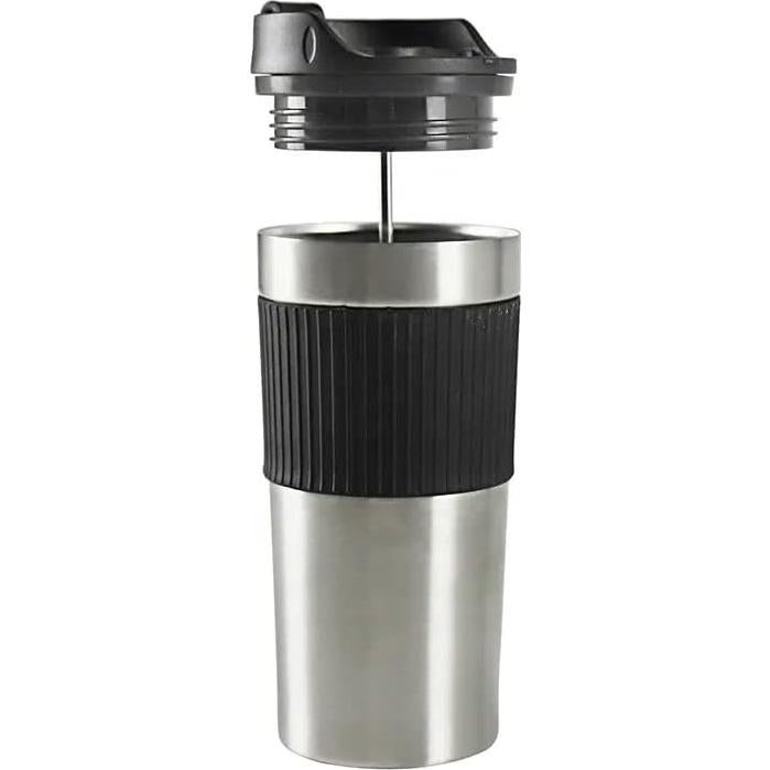 Cafetera Prensa Francesa Portátil Genérico 473ml Acero Inoxidable