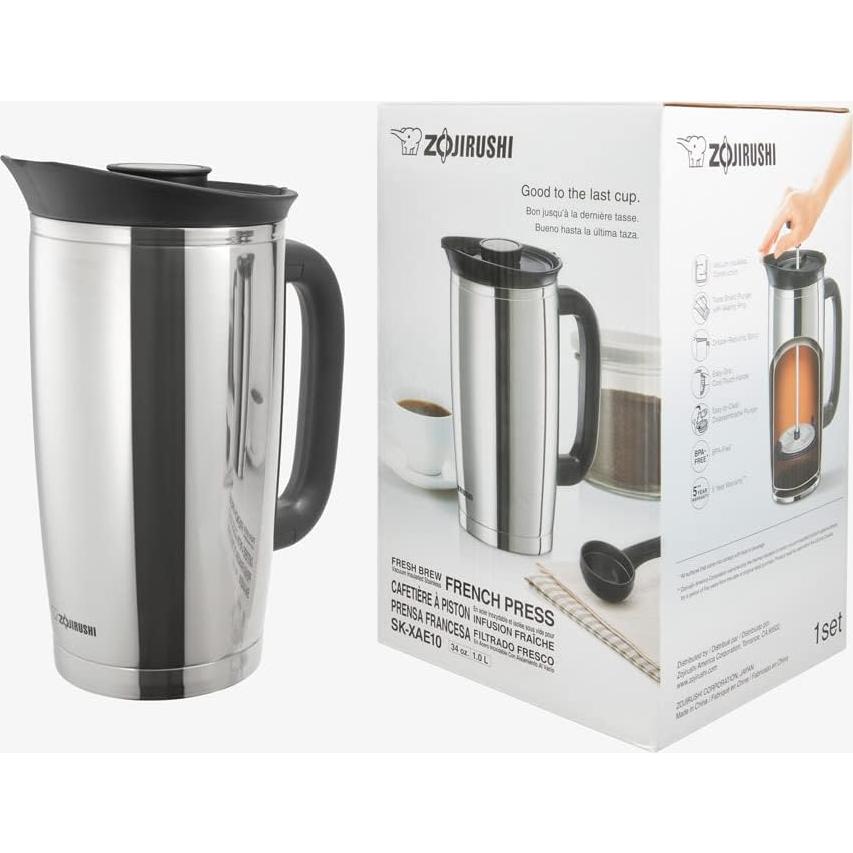 Prensa Francesa Aislada Zojirushi SK-XAE10 de Acero Inoxidable