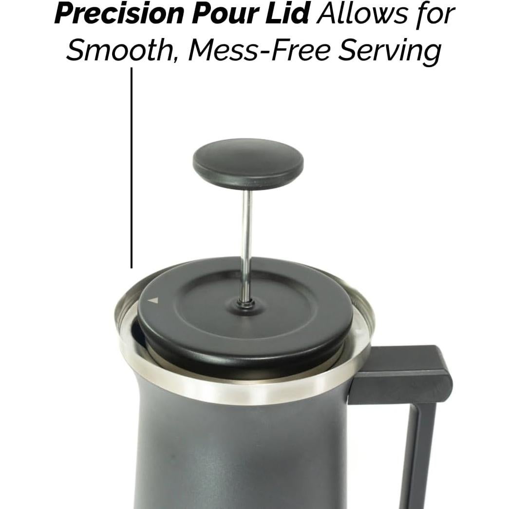 Prensa Francesa Ethoz UPTWN 24 | 0.91 kg Acero Inoxidable