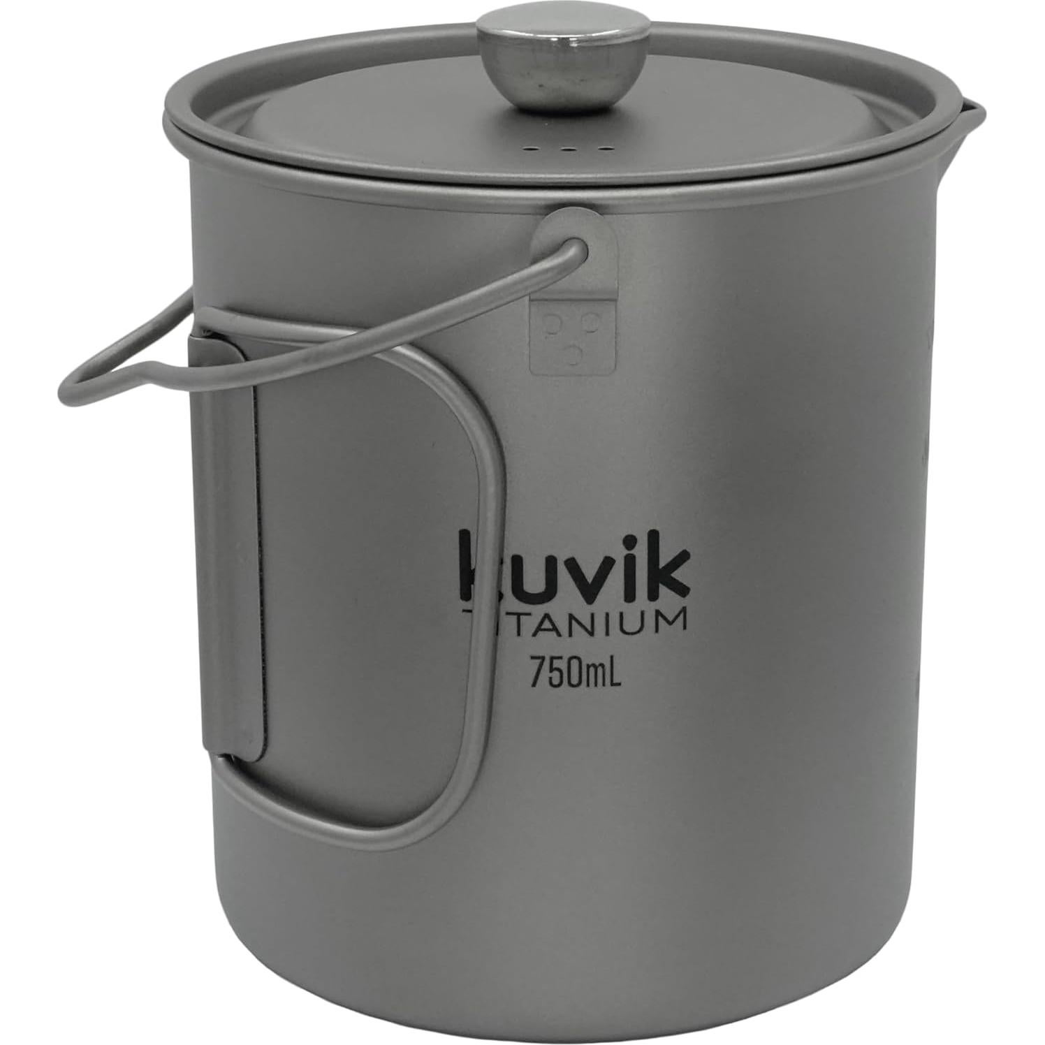 Prensa Francesa Kuvik de Titanio 750ml - Ultraligera para Camping