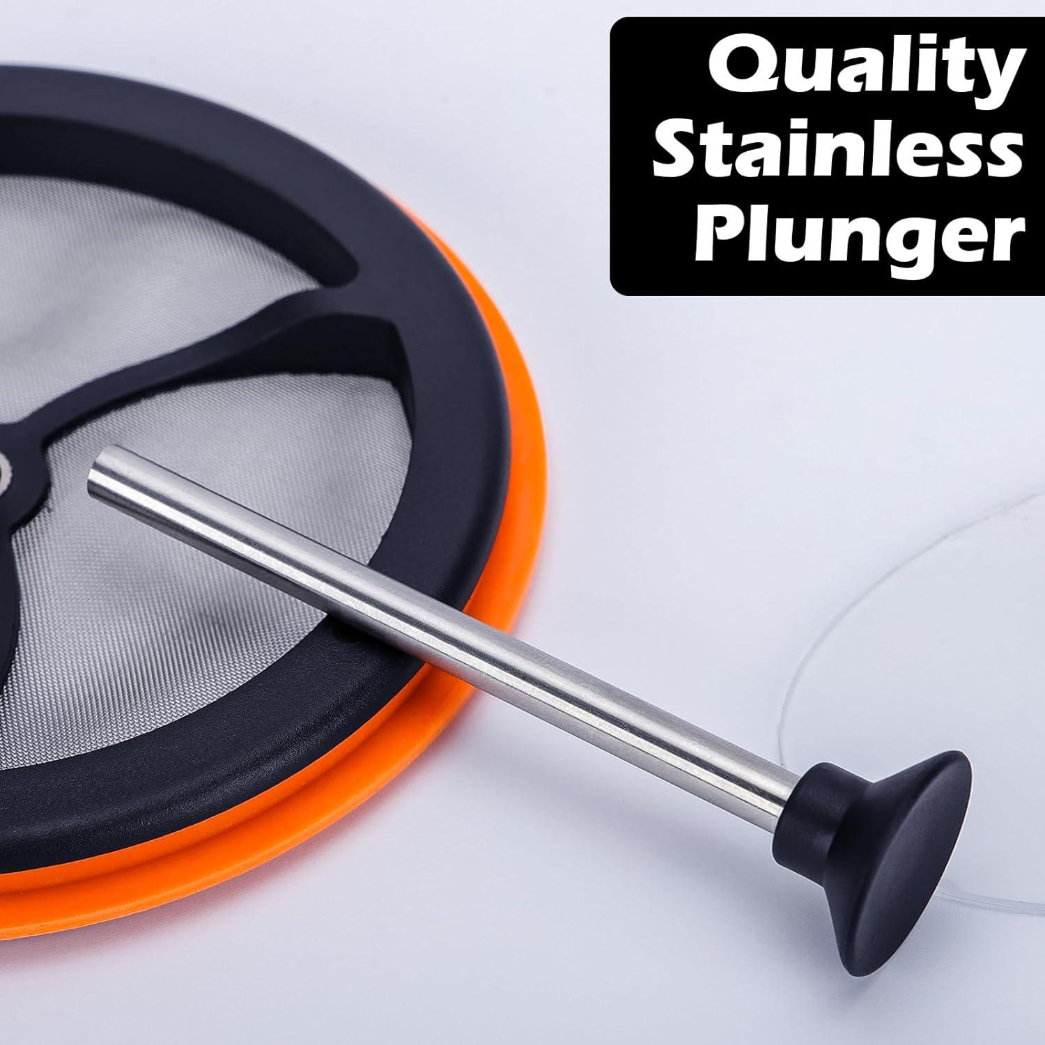 Cafetera Prensa Francesa Silicona 2 Paquetes Compacta 209g