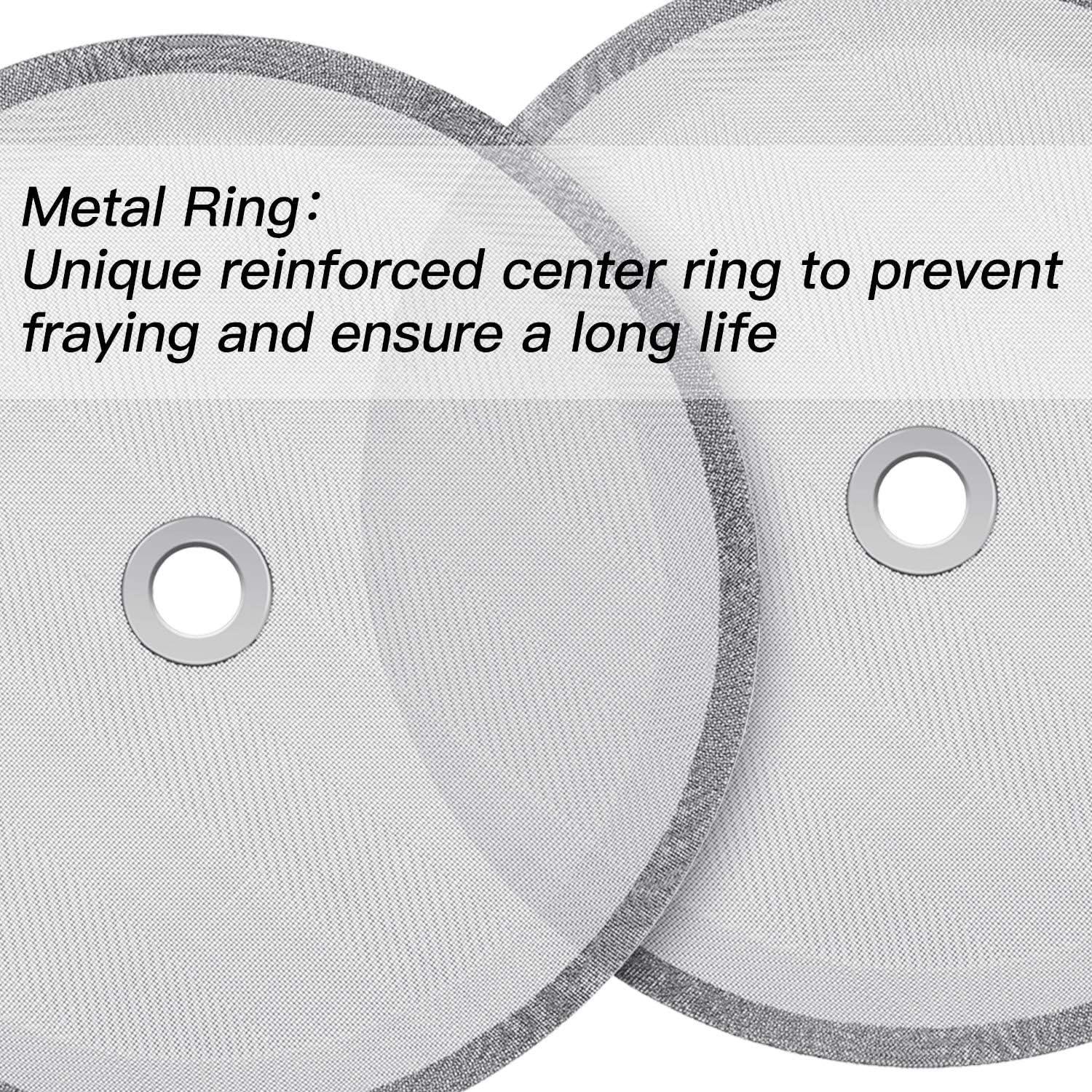 Filtros de Repuesto para Prensa Francesa Boao - 6 Piezas Acero Inoxidable 10.16 cm