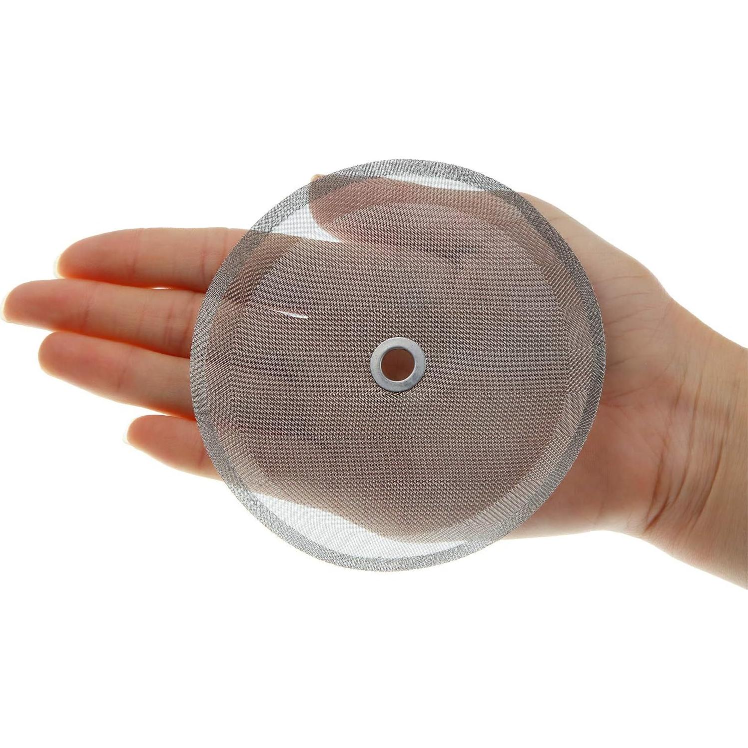 Filtros de Repuesto para Prensa Francesa Boao - 6 Piezas Acero Inoxidable 10.16 cm