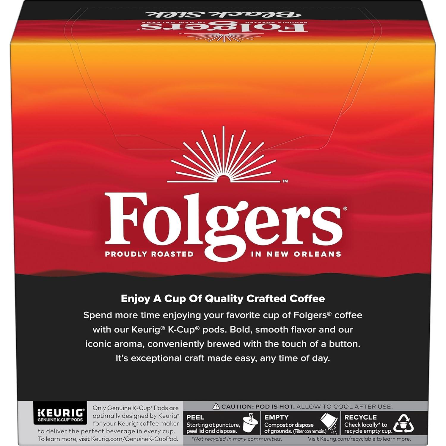 Café Folgers Black Silk Tostado Oscuro 128 Cápsulas K-Cup