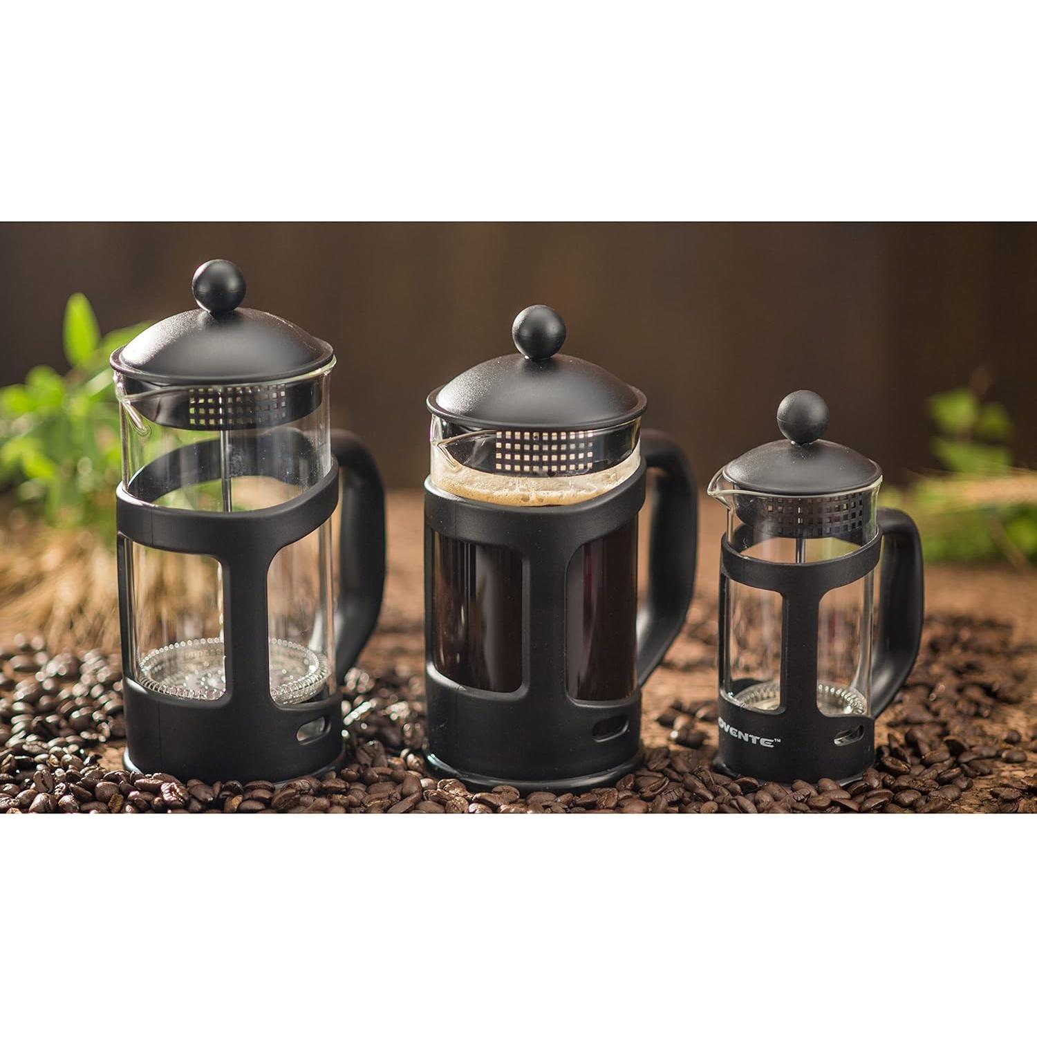 Prensa Francesa Ovente FPT27B 27oz Vidrio Borosilicato Negro