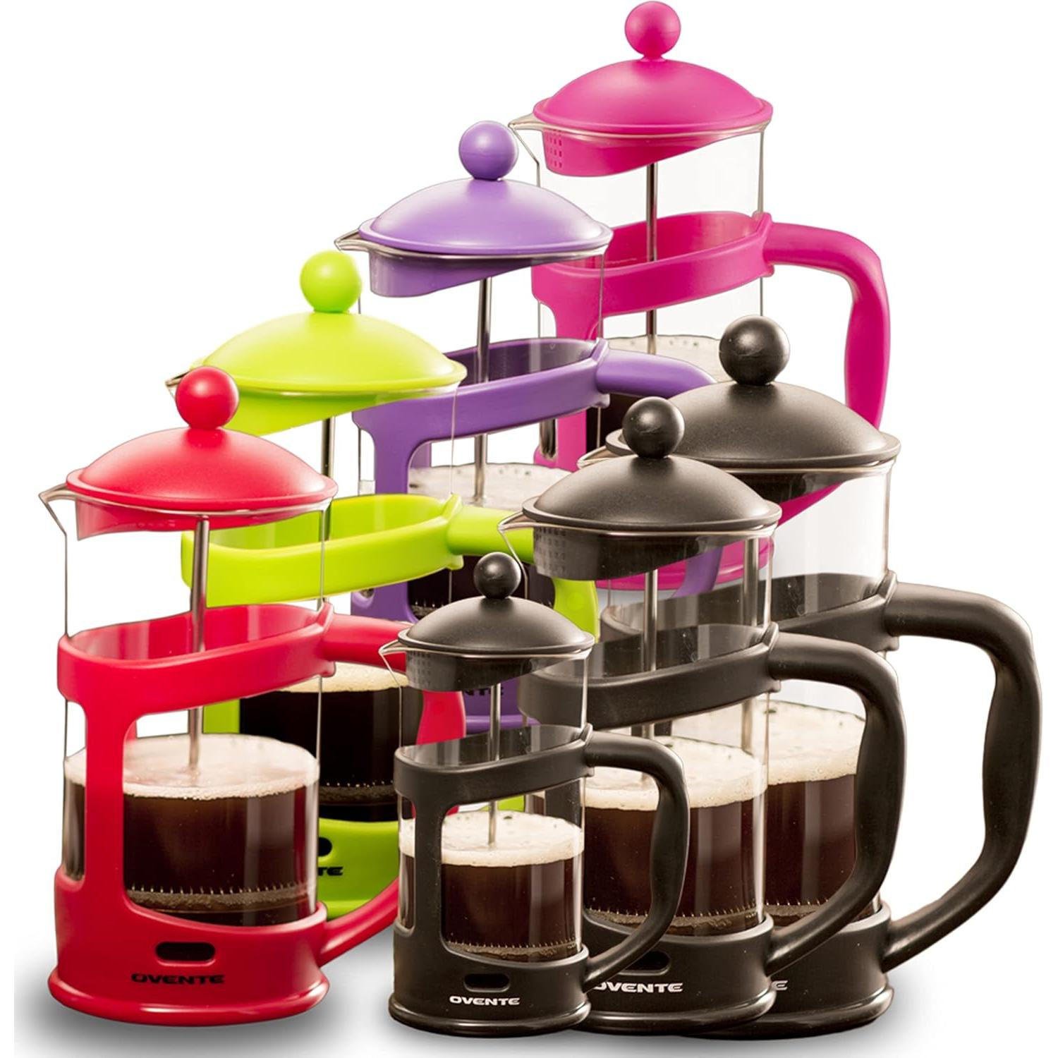 Prensa Francesa Ovente FPT27B 27oz Vidrio Borosilicato Negro