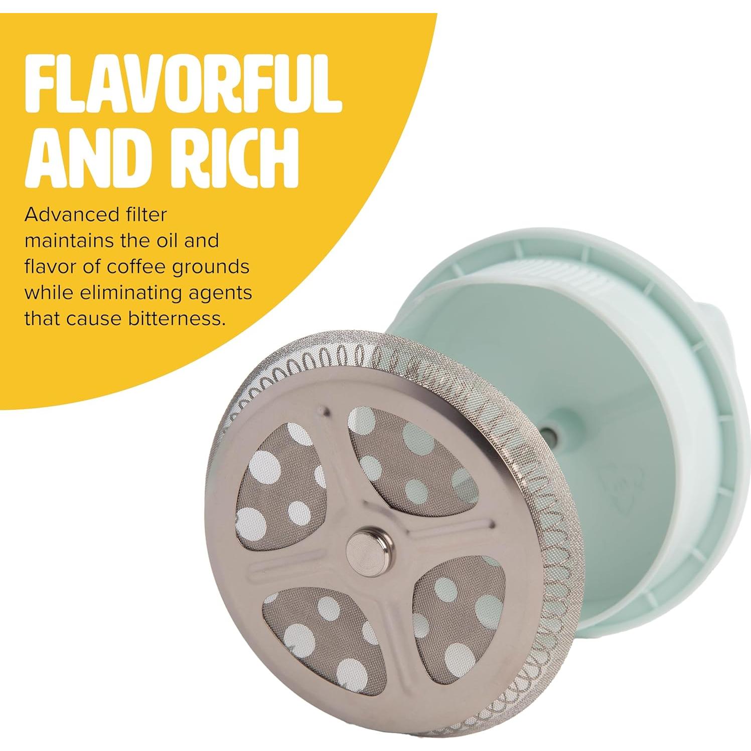 Conjunto de Prensa Francesa y Espumador Tasty Aqua 2 Piezas