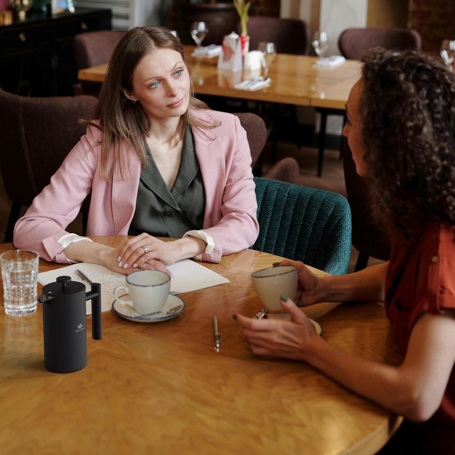 Cafetera Prensa Francesa Miscedence 12oz Acero Inoxidable