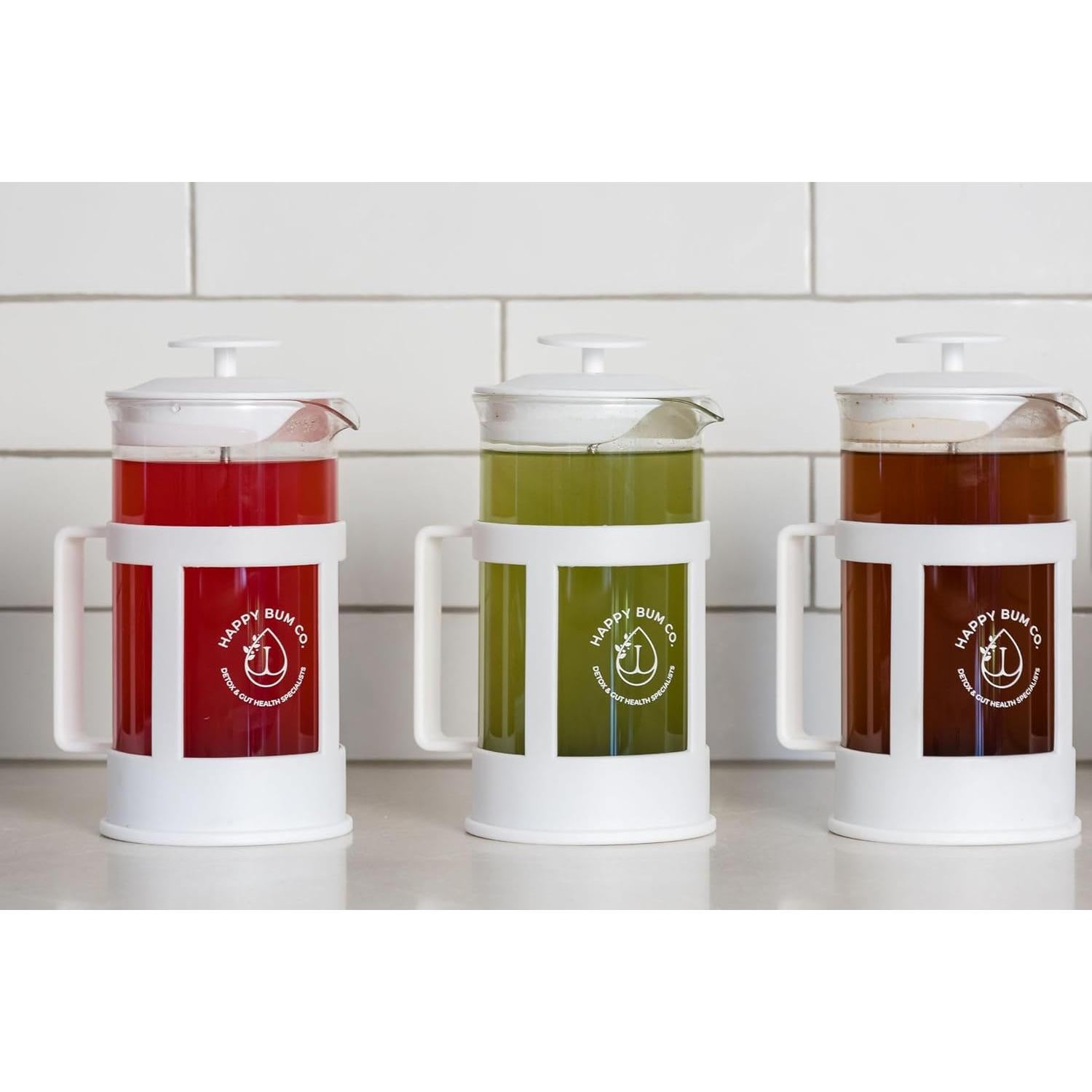 Prensa Francesa de Café Happy Bum 1L Vidrio y Acero Inoxidable