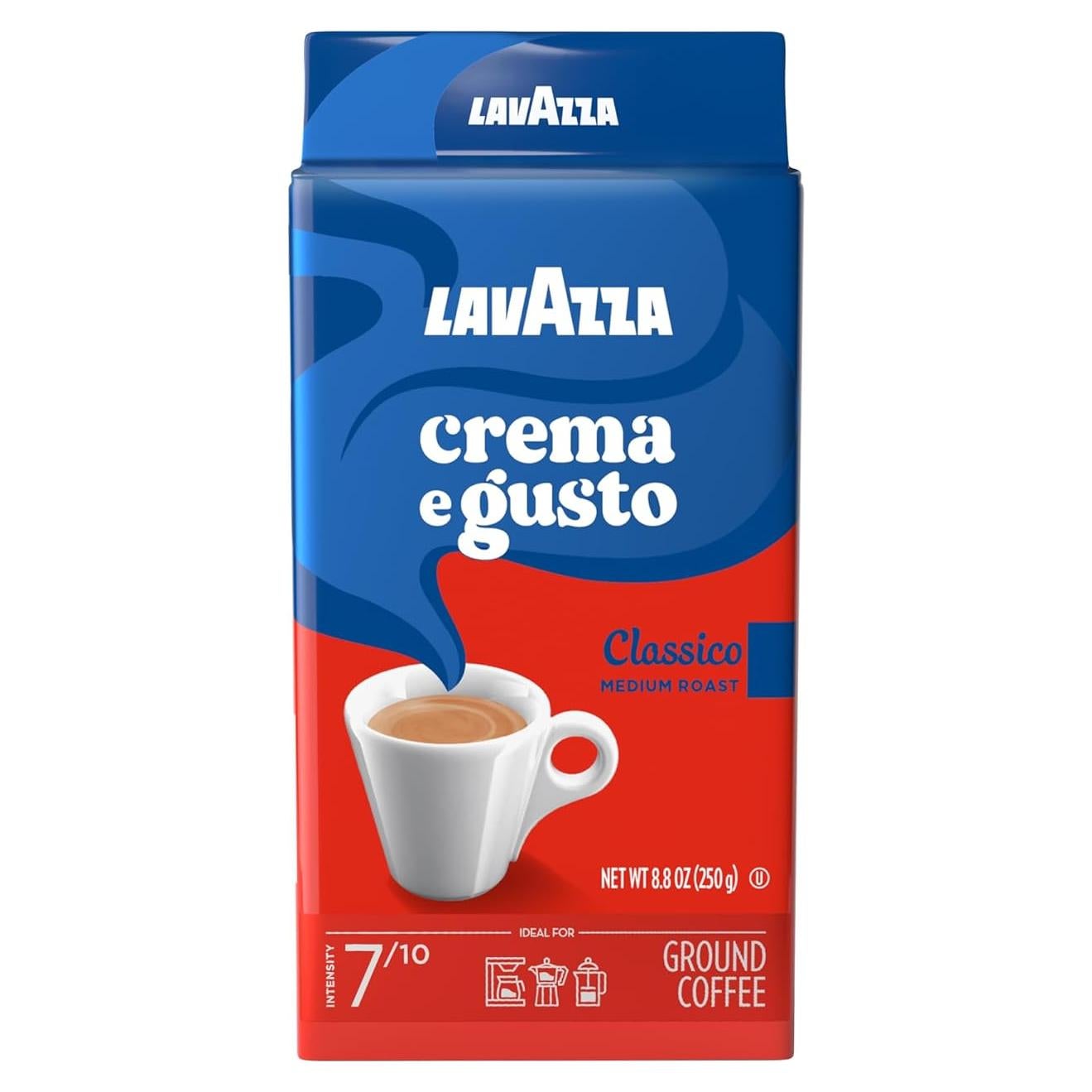 Café Molido Lavazza Crema e Gusto 248 g - Paquete de 4
