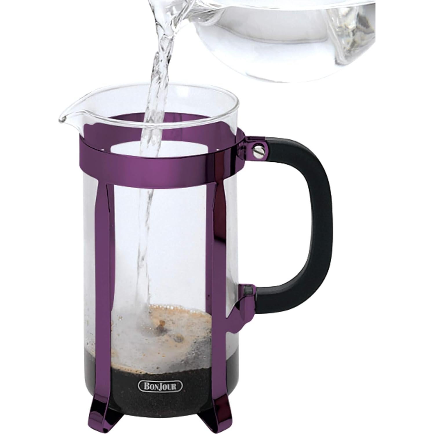 Cafetera Prensa Francesa BonJour Maximus 8 Tazas Púrpura