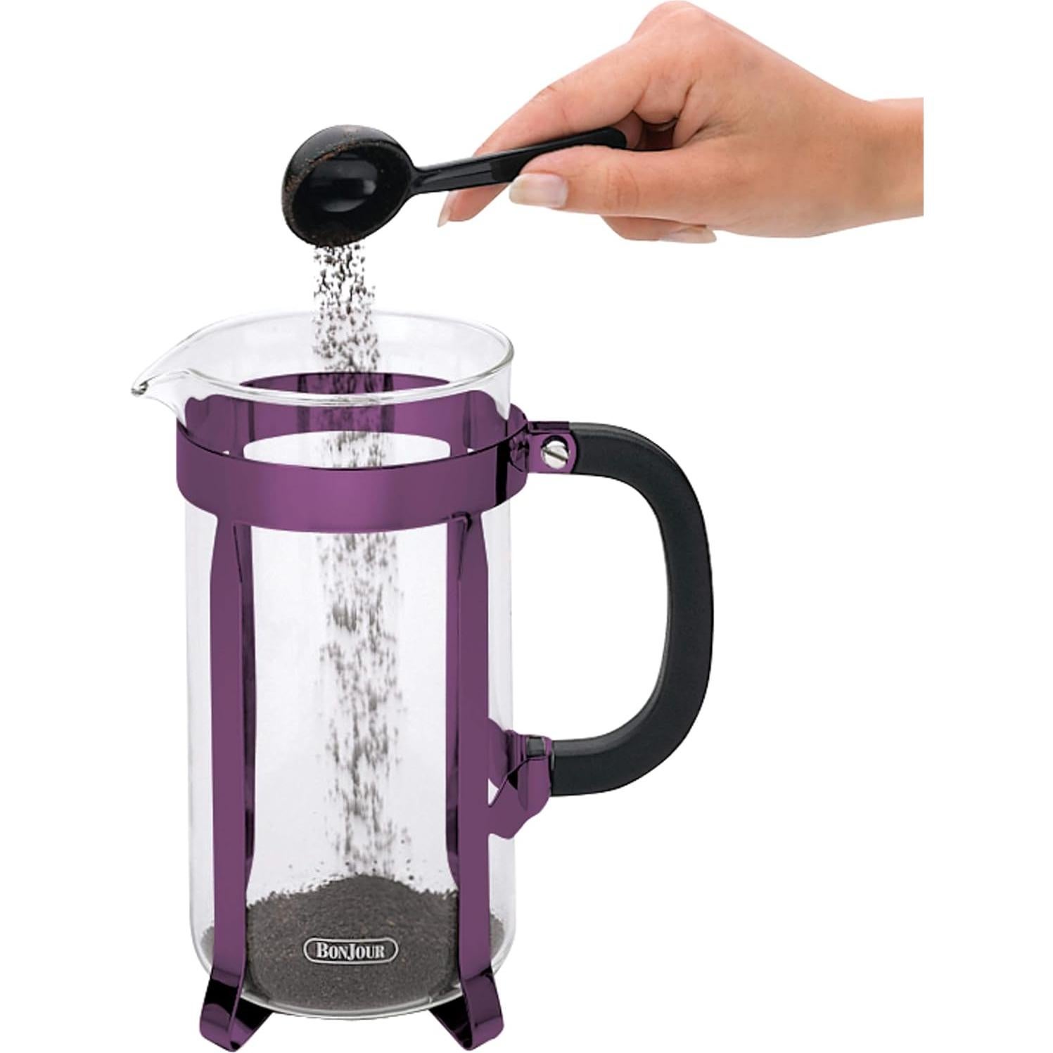 Cafetera Prensa Francesa BonJour Maximus 8 Tazas Púrpura