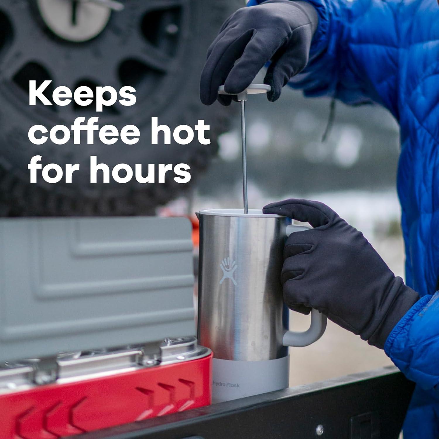 Prensa Francesa Aislada Hydro Flask 0.95L Gris Abedul