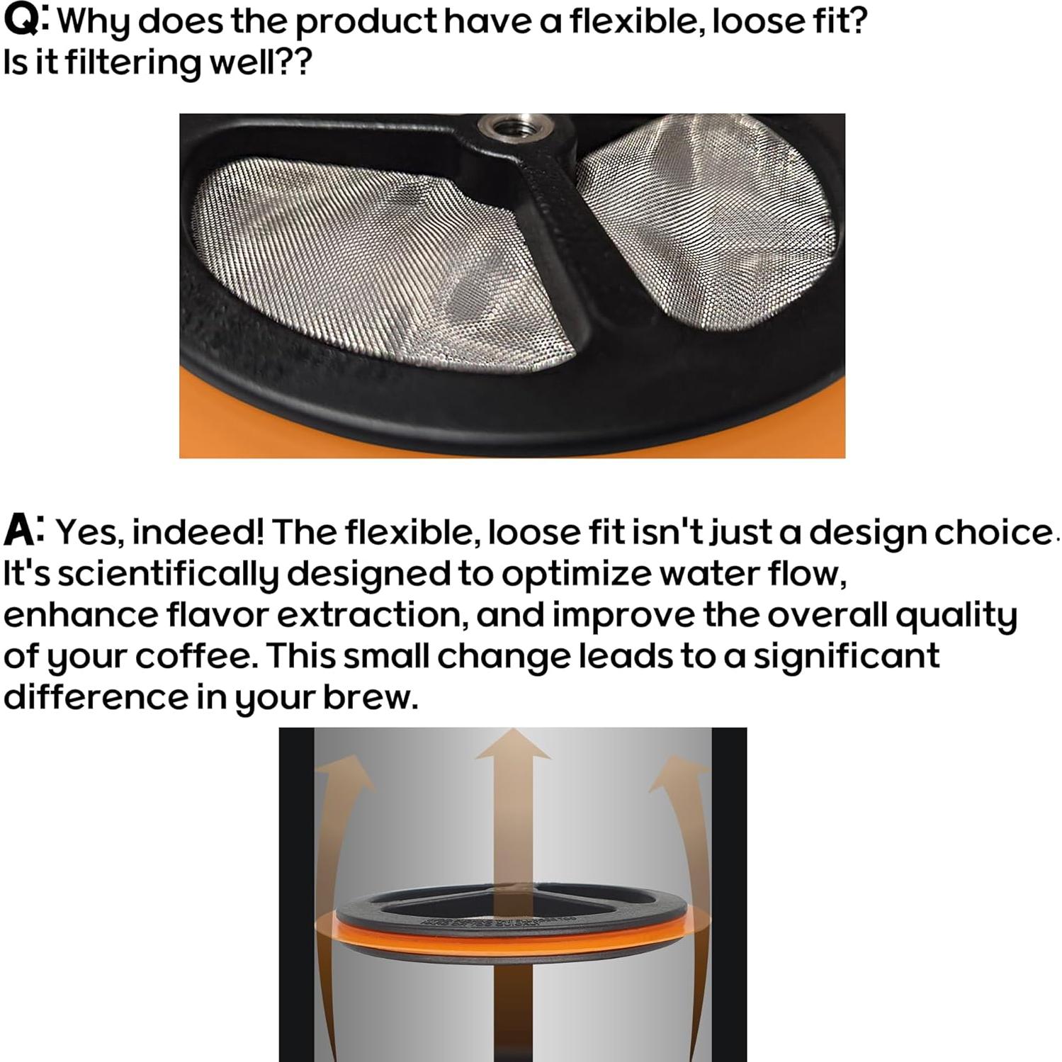 Filtros de Malla de Repuesto PortableAnd para Prensa Francesa 1000 ml