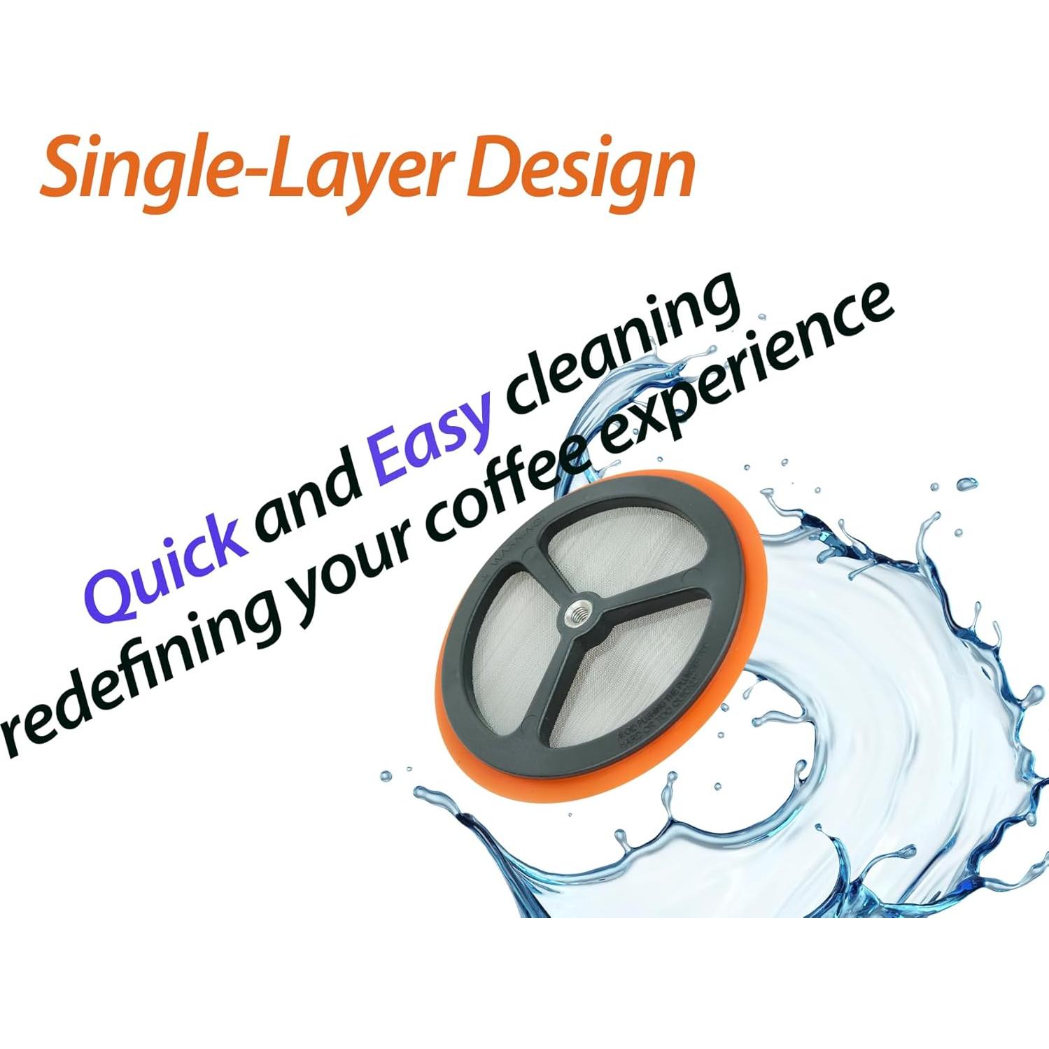 Filtros de Malla de Repuesto PortableAnd para Prensa Francesa 1000 ml