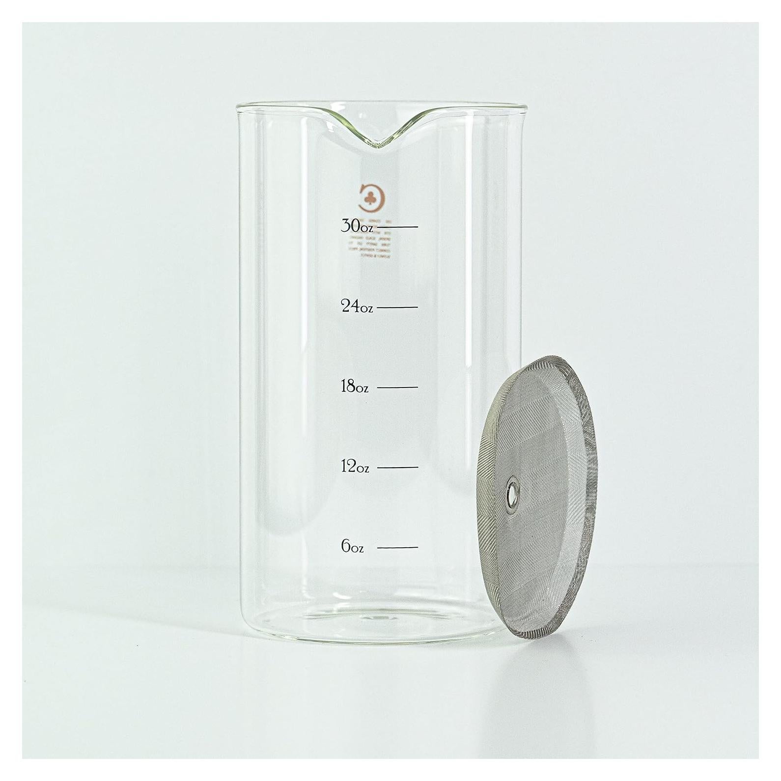 Cristal de Repuesto para Prensa Francesa Cafe Crush Club 1L