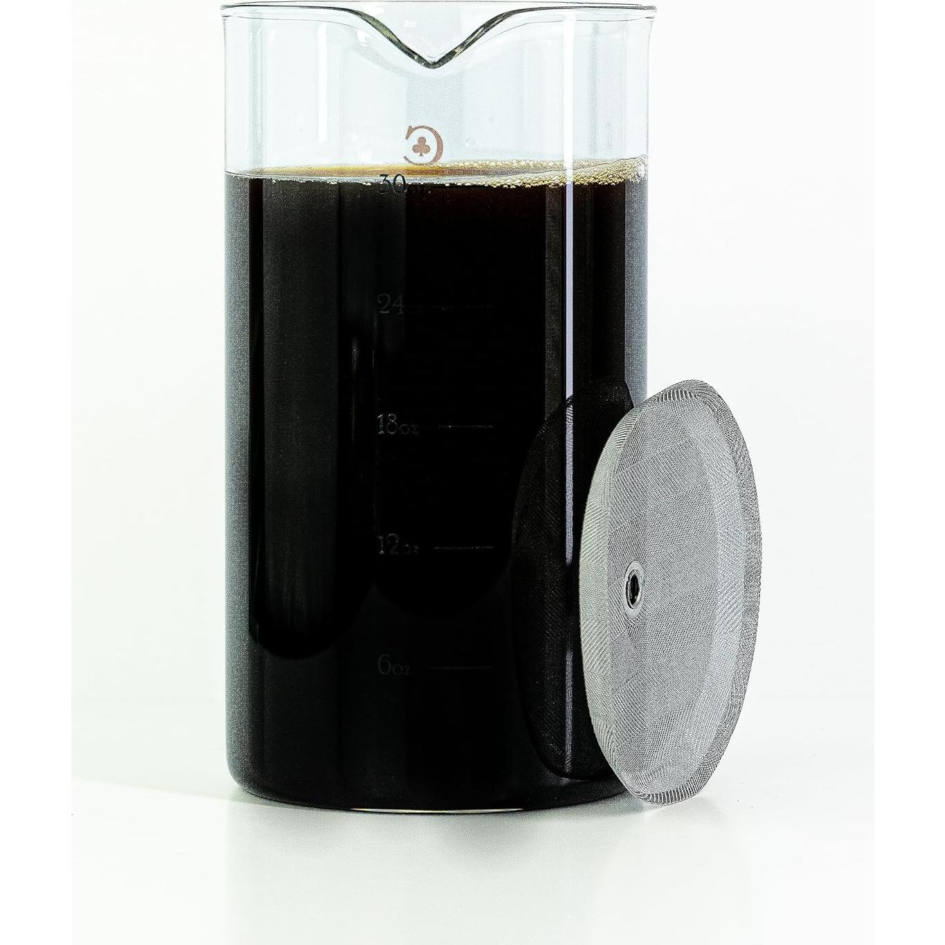 Cristal de Repuesto para Prensa Francesa Cafe Crush Club 1L