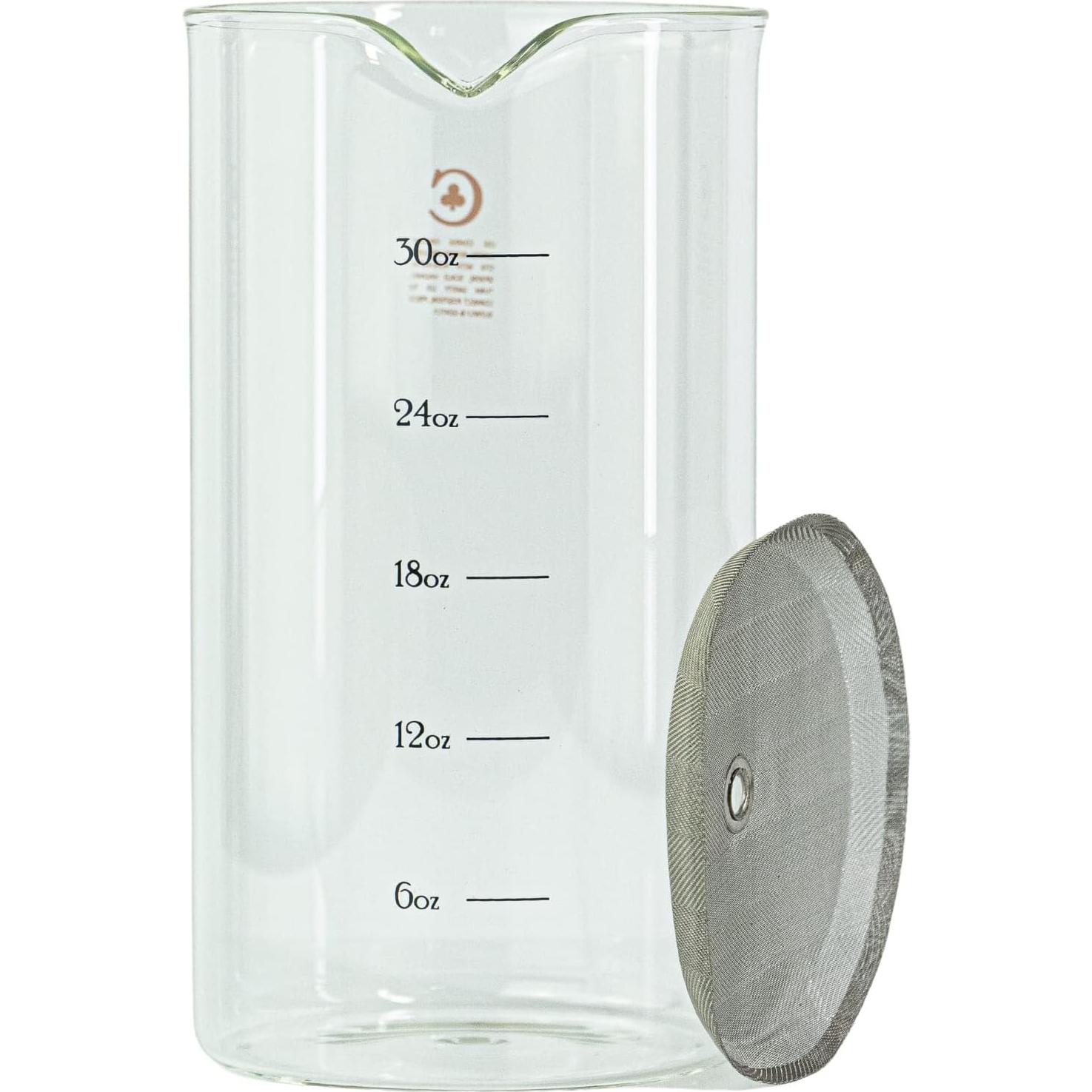 Cristal de Repuesto para Prensa Francesa Cafe Crush Club 1L