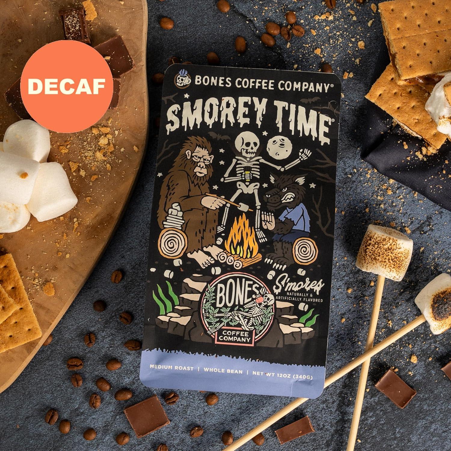 Café Descafeinado S'mores Bones Coffee 340g Grano Entero