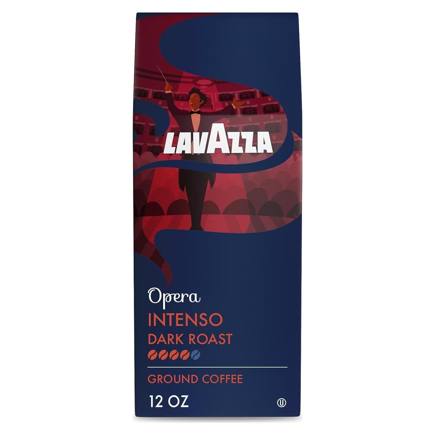 Café Molido Lavazza Opera Intenso 340g Tostado Oscuro