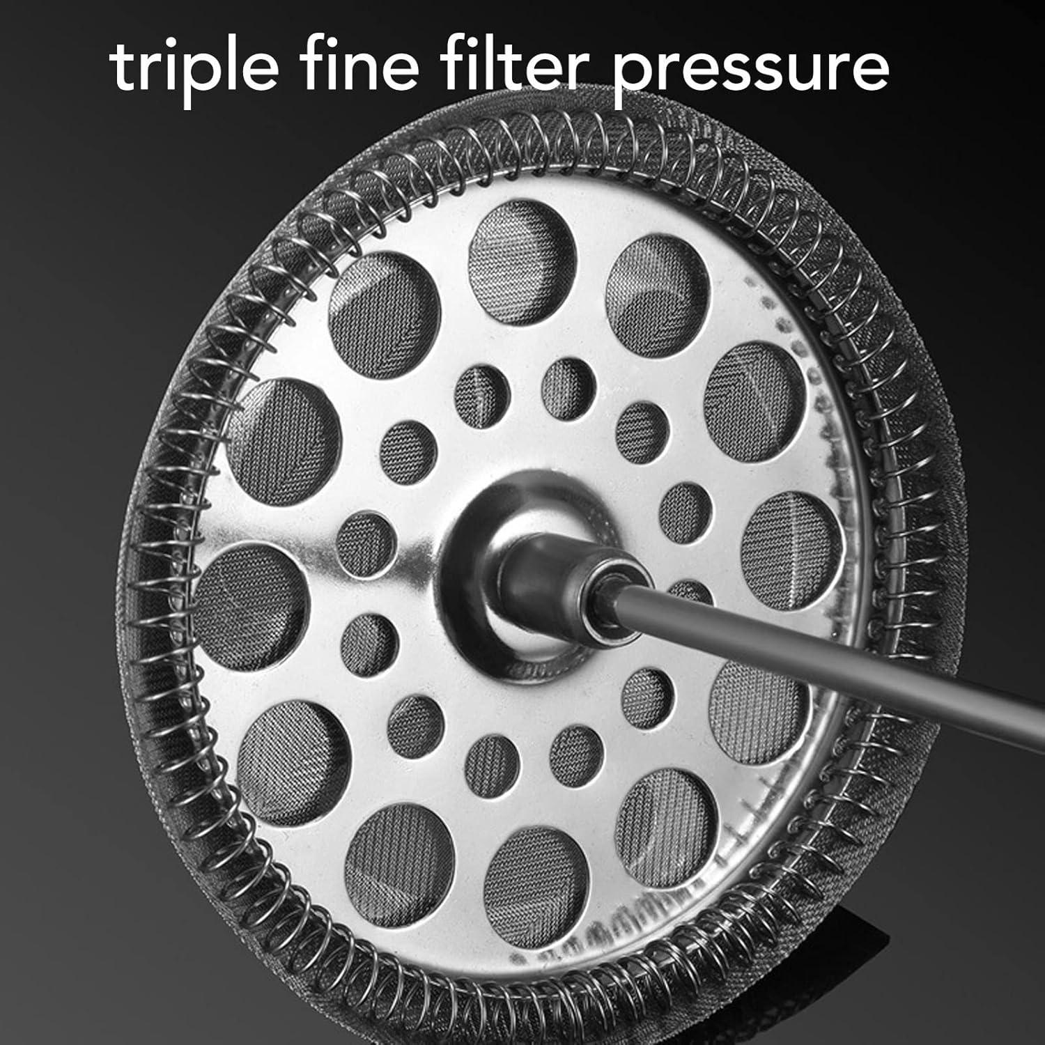 Cafetera Prensa Francesa Fockety Acero Inoxidable 1000ml