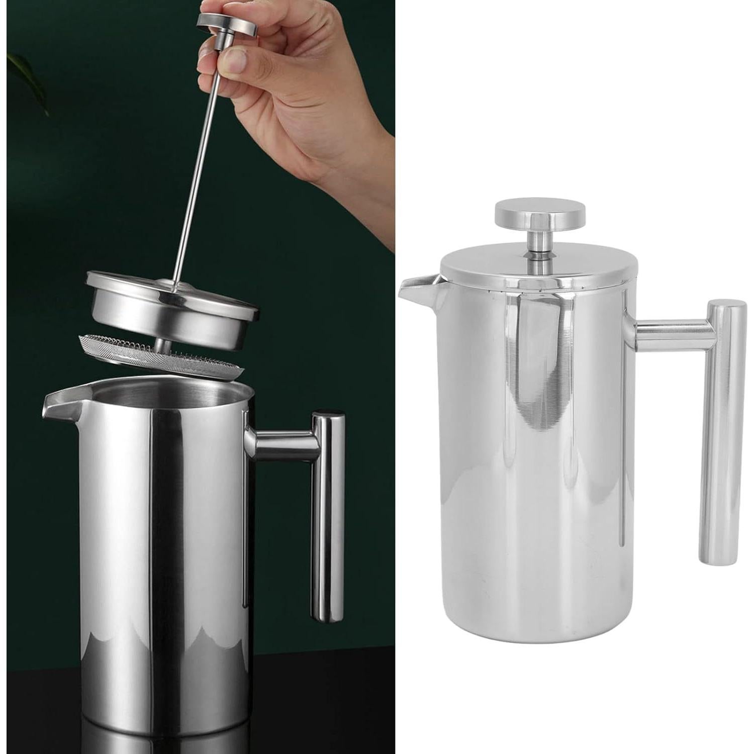 Cafetera Prensa Francesa Fockety Acero Inoxidable 1000ml