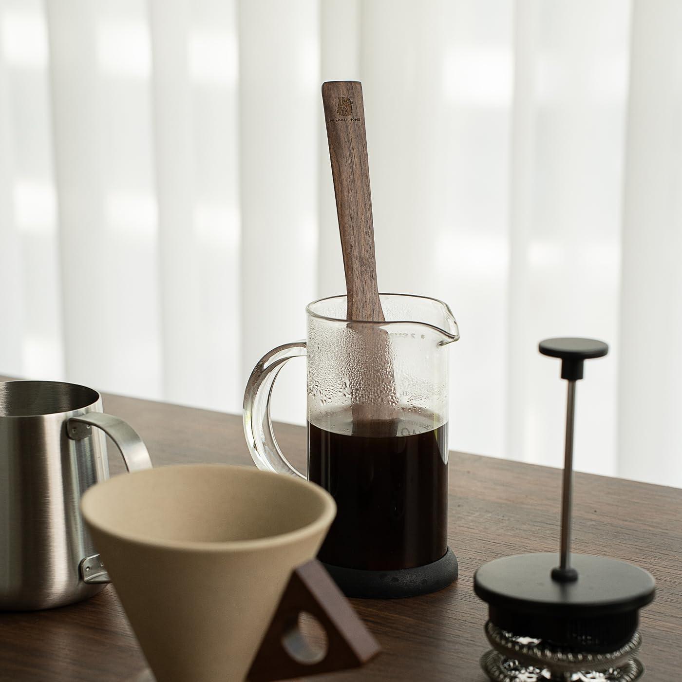 Paleta de Revolver de Madera Nogal Negro MIGAKU HOME 25.4 cm