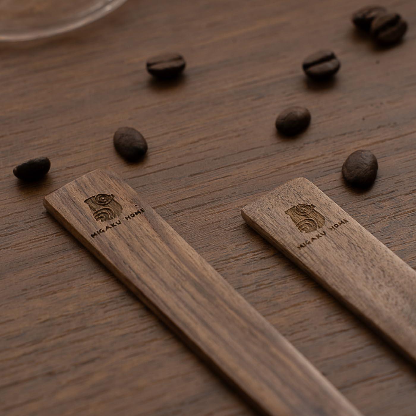 Paleta de Revolver de Madera Nogal Negro MIGAKU HOME 25.4 cm