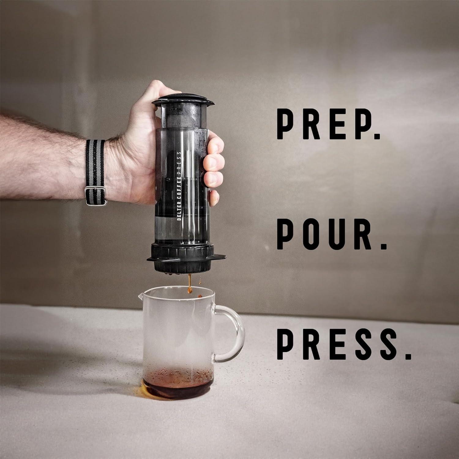 Prensa Francesa Delter Edición Gris Ahumado Automática