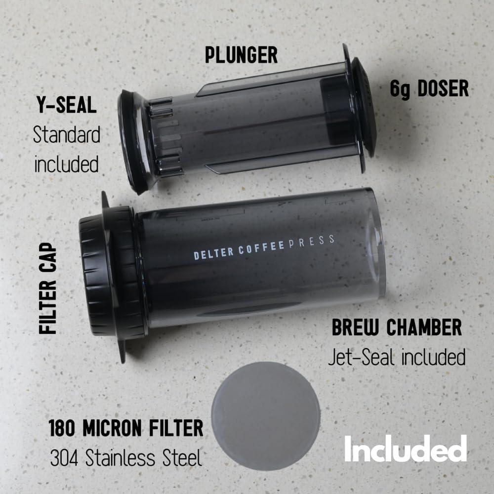 Prensa Francesa Delter Edición Gris Ahumado Automática