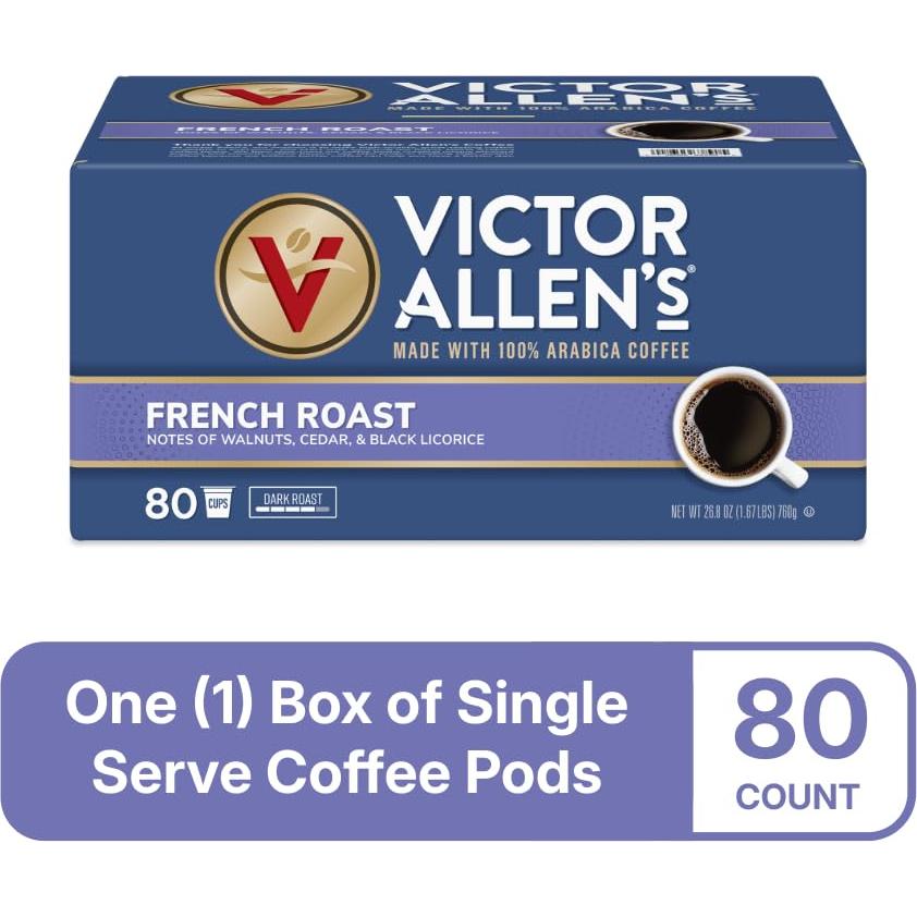 Café Tostado Francés Victor Allen 80 Cápsulas K-Cup