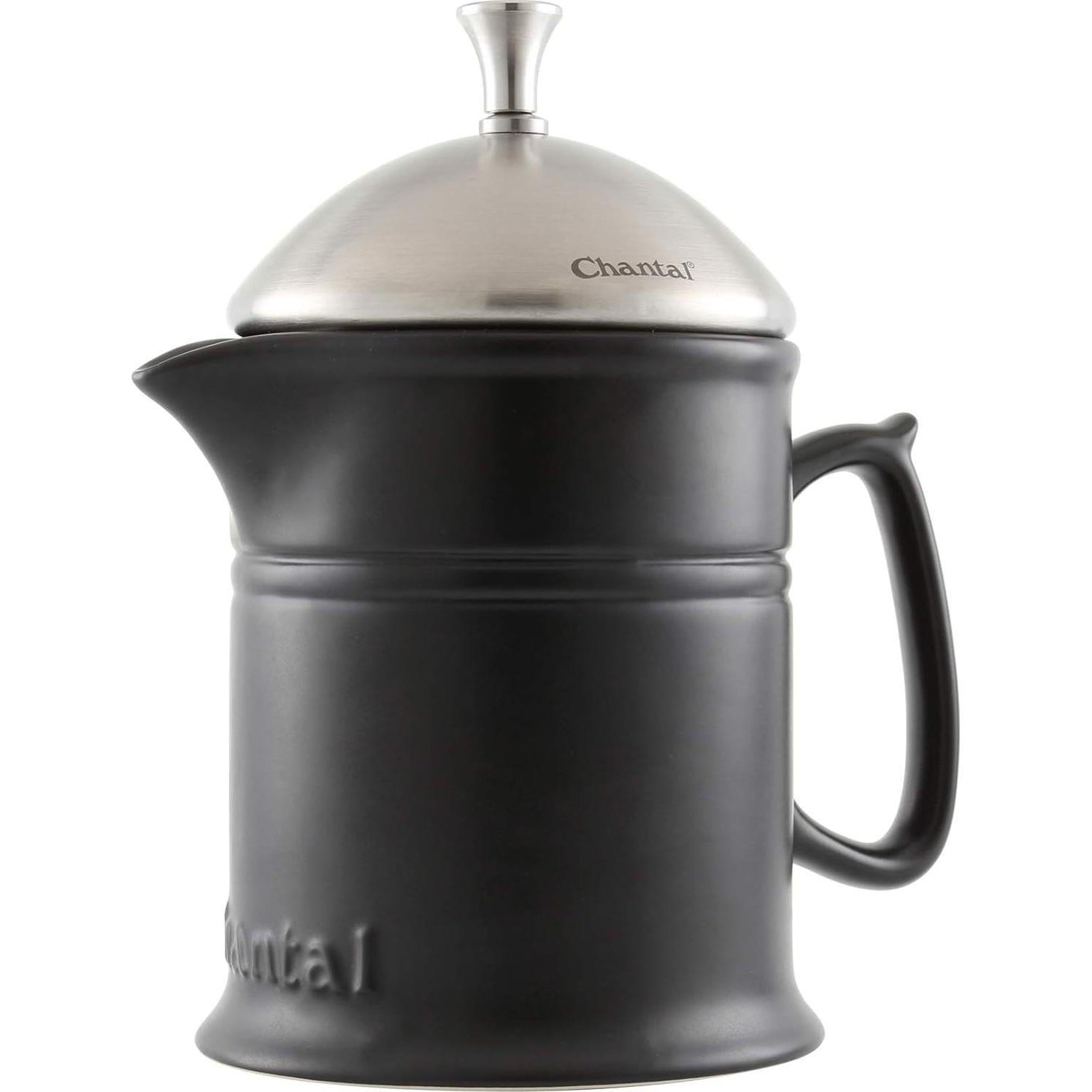 Prensa Francesa de Cerámica Chantal 0.47L Émbolo Acero Inoxidable