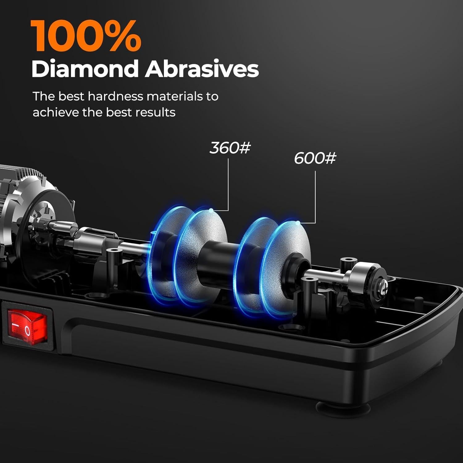 Afilador eléctrico de cuchillos Dawnstar S865 - Diamante, 0.77 kg