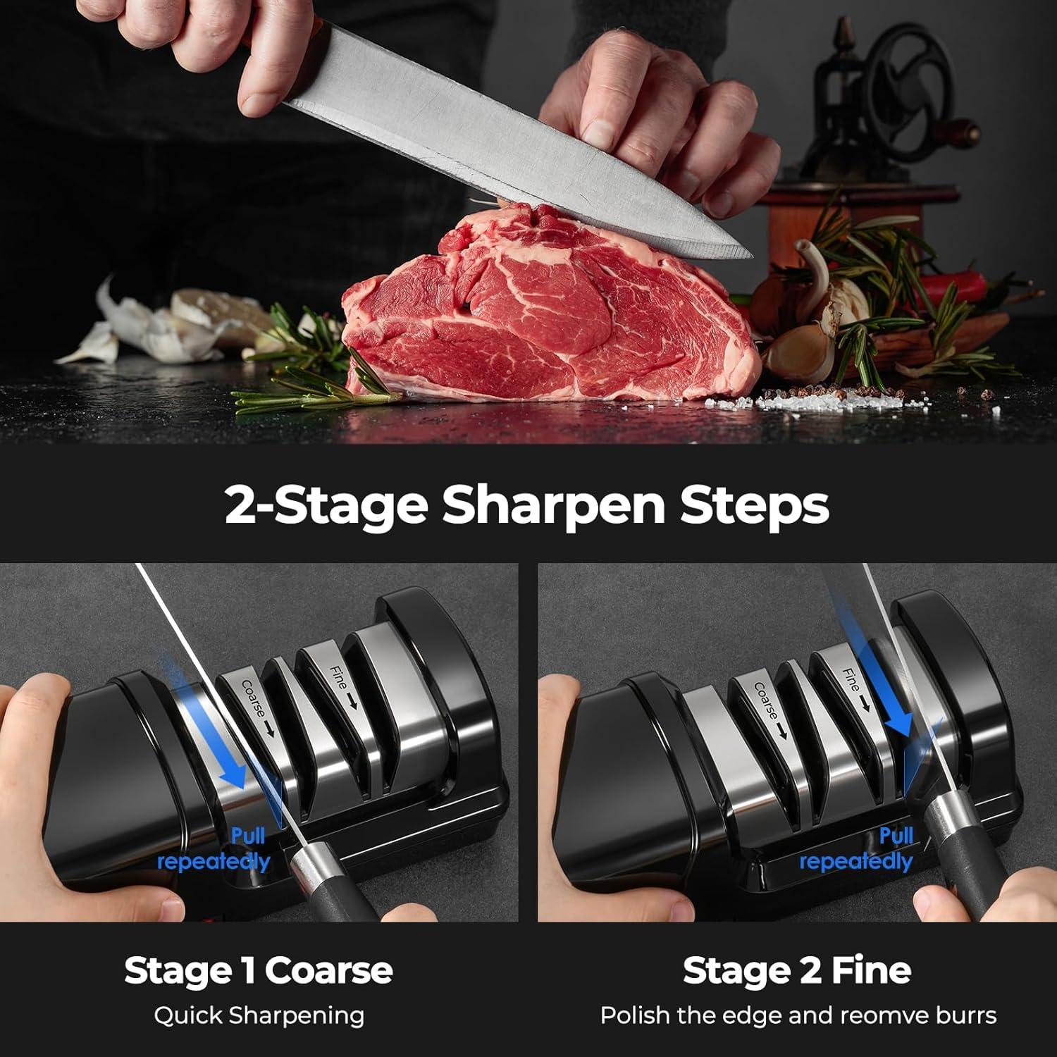 Afilador eléctrico de cuchillos Dawnstar S865 - Diamante, 0.77 kg