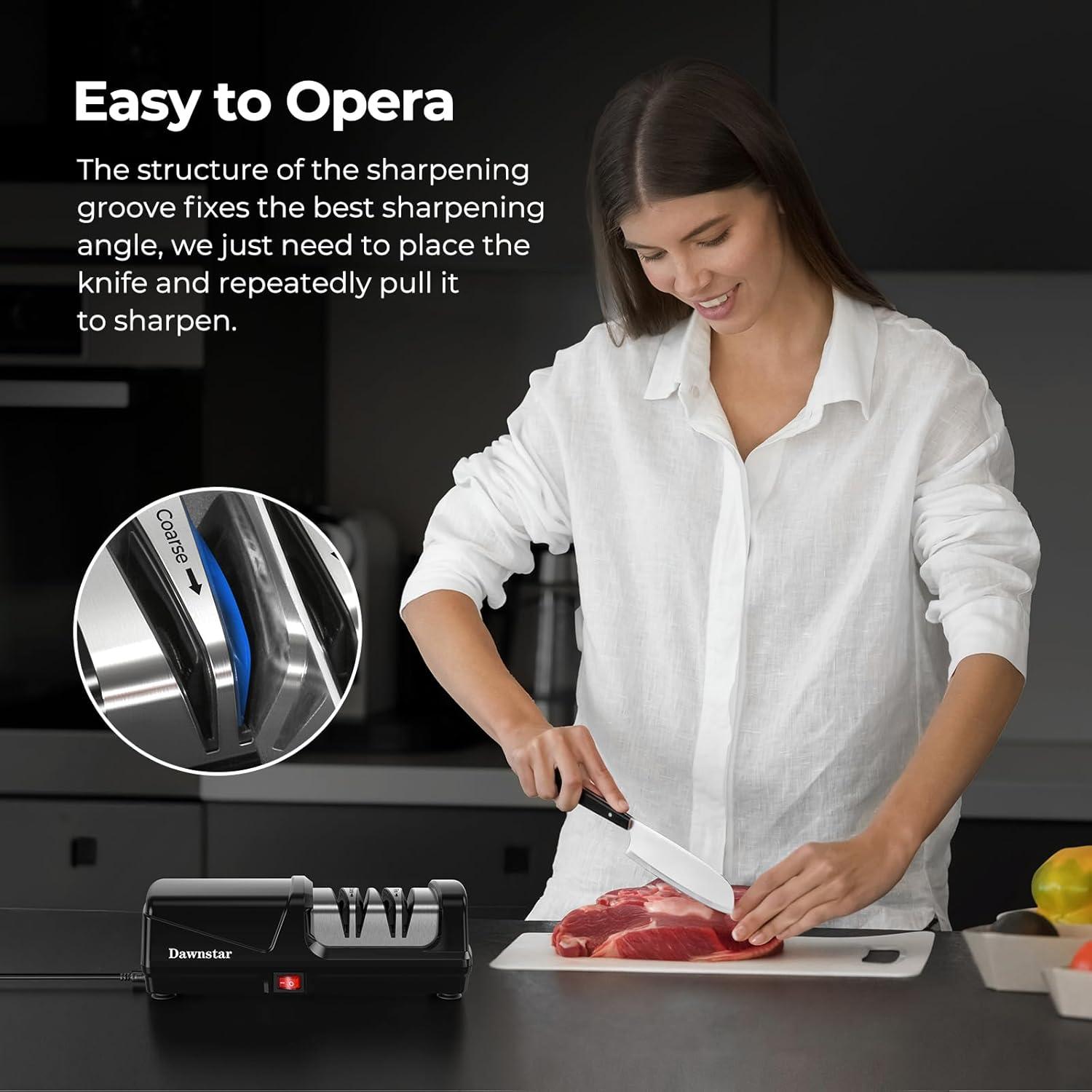 Afilador eléctrico de cuchillos Dawnstar S865 - Diamante, 0.77 kg