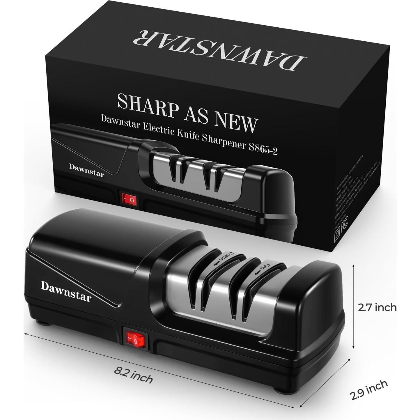 Afilador eléctrico de cuchillos Dawnstar S865 - Diamante, 0.77 kg