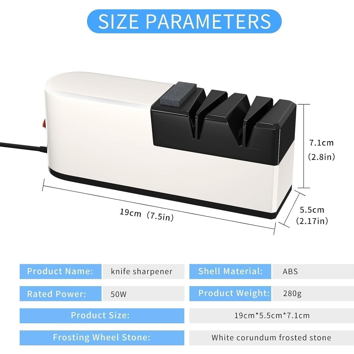 Afilador de cuchillos eléctrico Kiseely 5 en 1 profesional