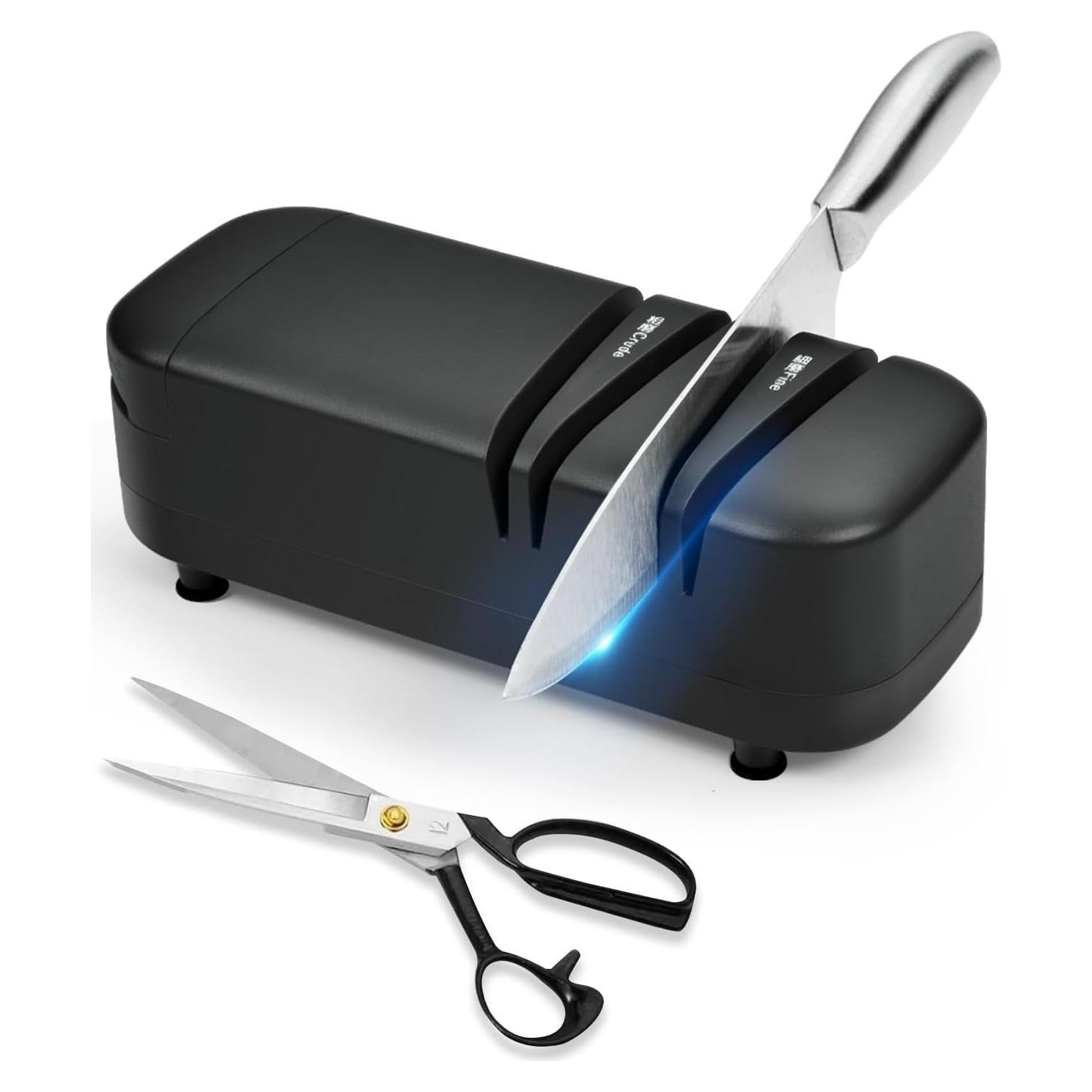 Afilador de Cuchillos Eléctrico RRTECHFORU 2 Etapas Negro